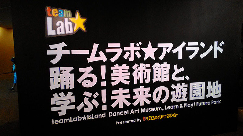 未来の遊園地と評判のチームラボ★アイランドに行ってきました